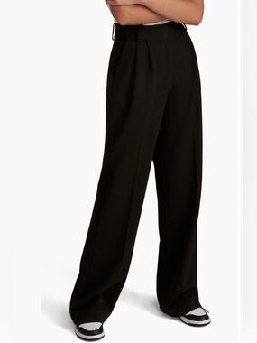 Favorite Daughter Black Wide-Leg Men's Dress Pants